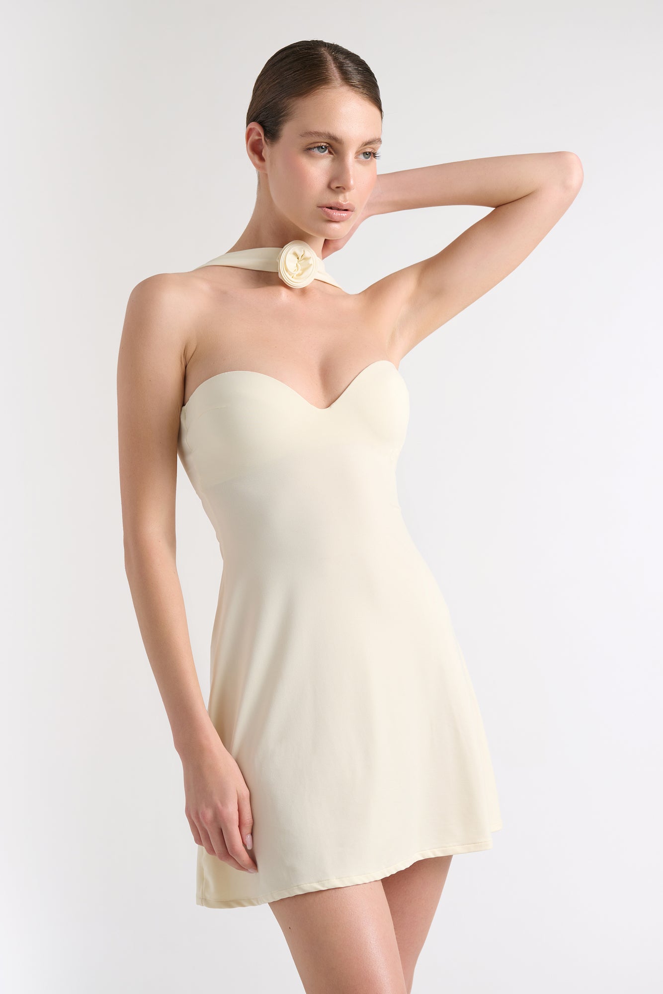 Arya Dress Ivory Ivory 1