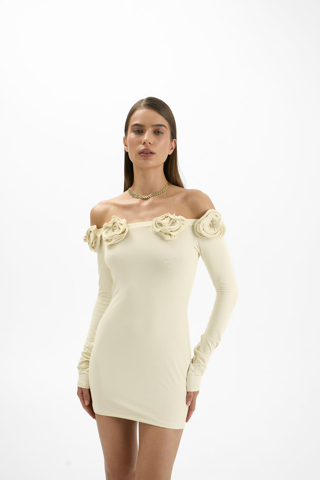 Esra Dress Ivory Ivory 2