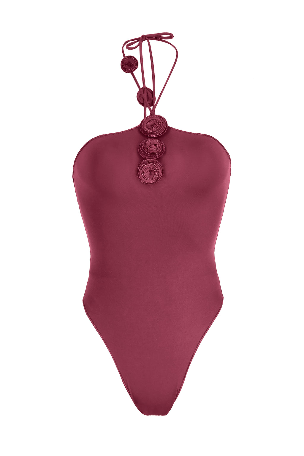 Karima One Piece Burgundy 2