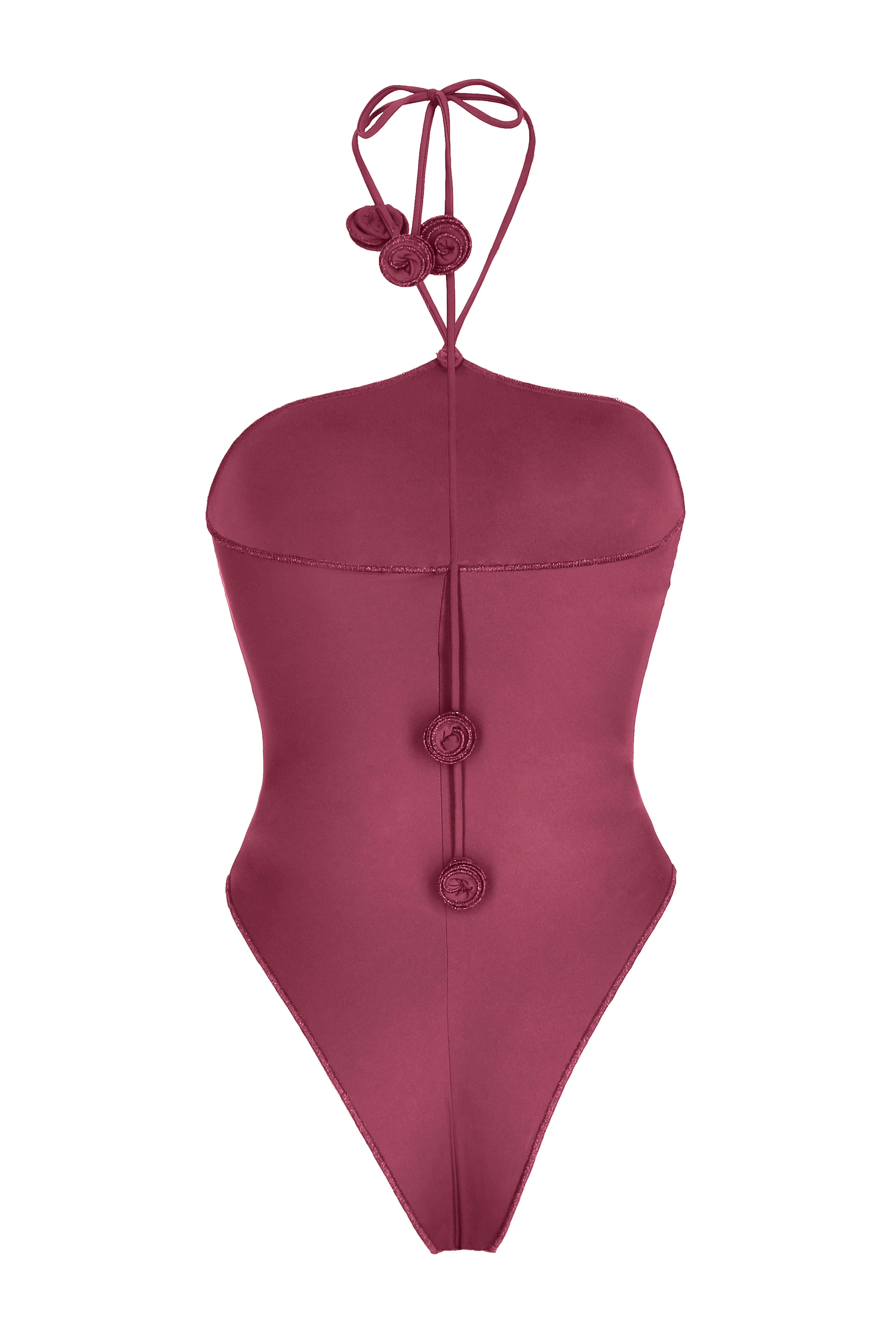Karima One Piece Burgundy 3