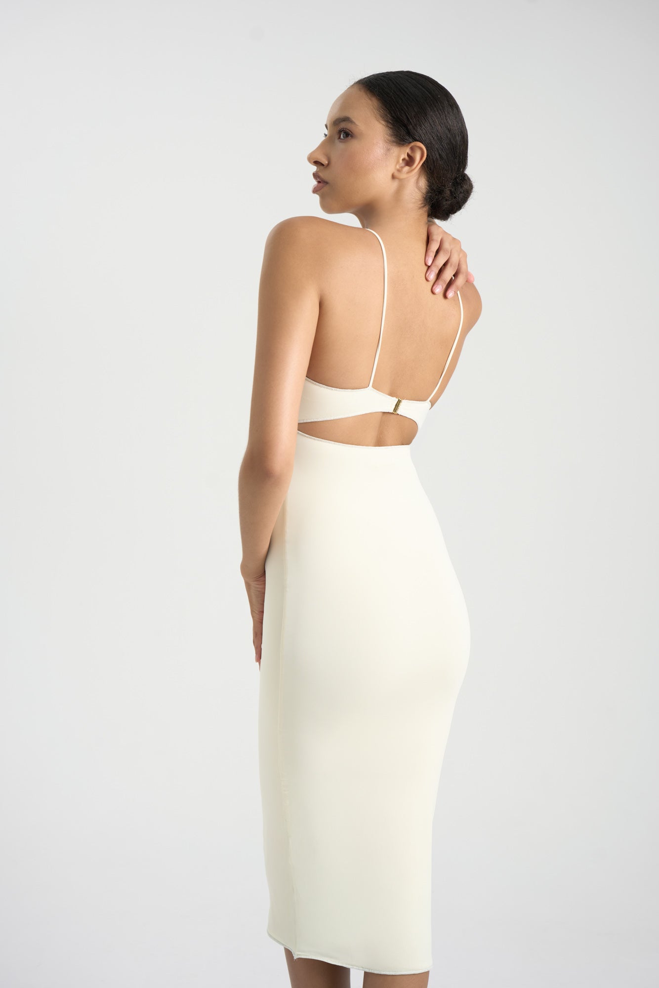 Leyla Dress Ivory Ivory 3