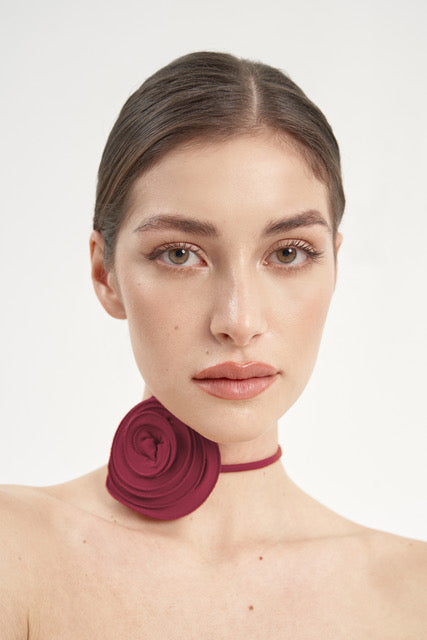 Sibel Choker Burgundy 1