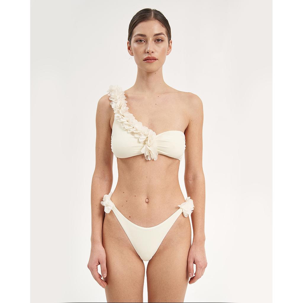 La Revêche Rasha One Shoulder Red Flower | Elegant Bikini for