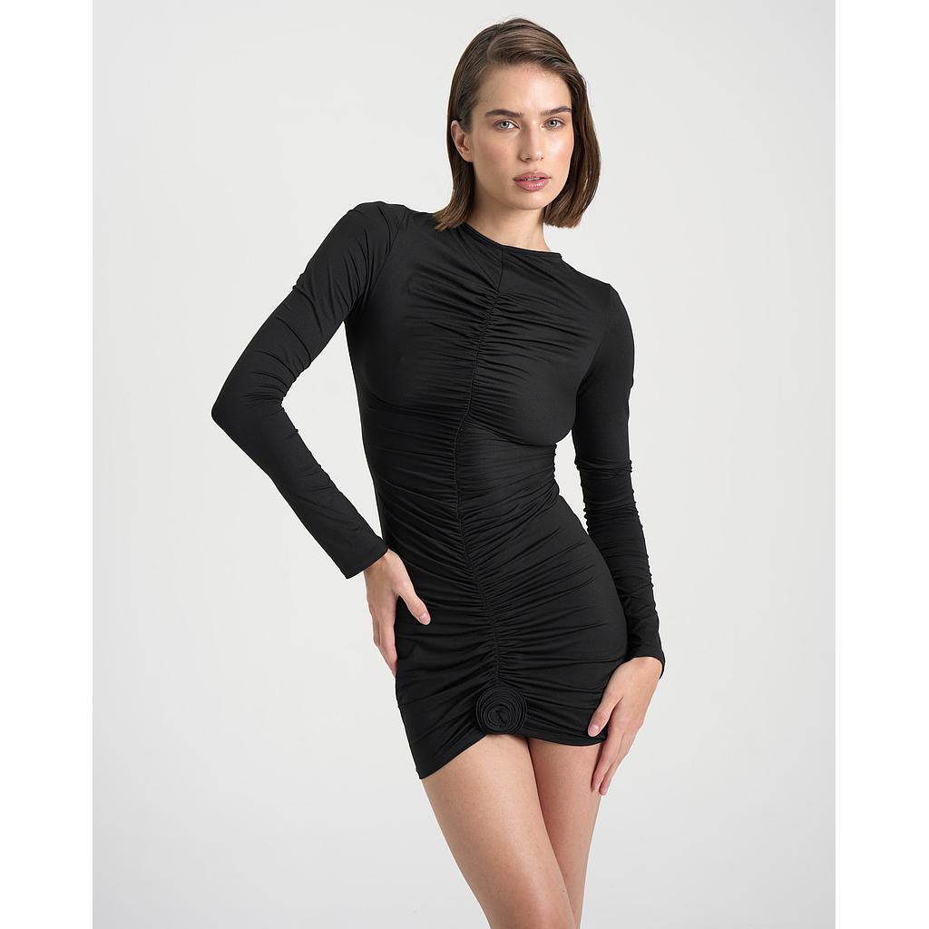 オールインワン・サロペット La Reveche Lillibet Black Polyamide Mini Dress Lillibet Dress Black | La Revêche