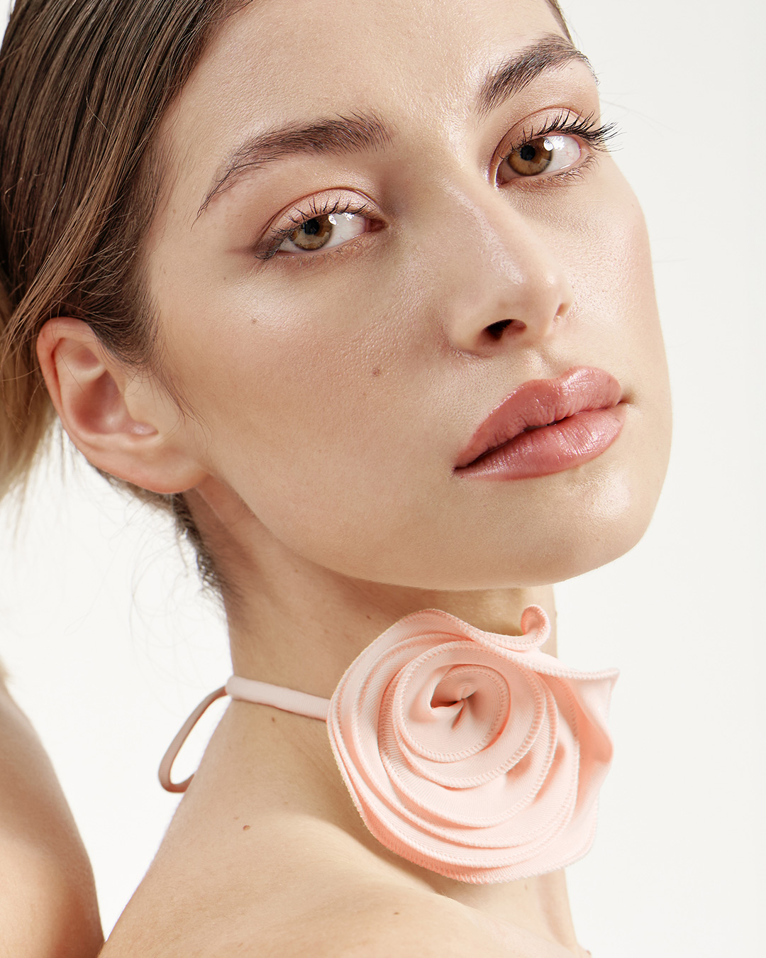 Sibel Choker Quartz Rose